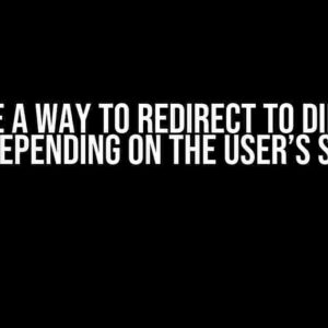 Is there a way to redirect to different links depending on the user’s status?